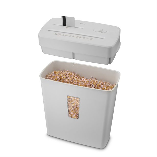 Hama Prime M50CD-W, skartovačka, micro řez, 5 listů, bezpečnostní úroveň P5 T2 E2 O1, bílá