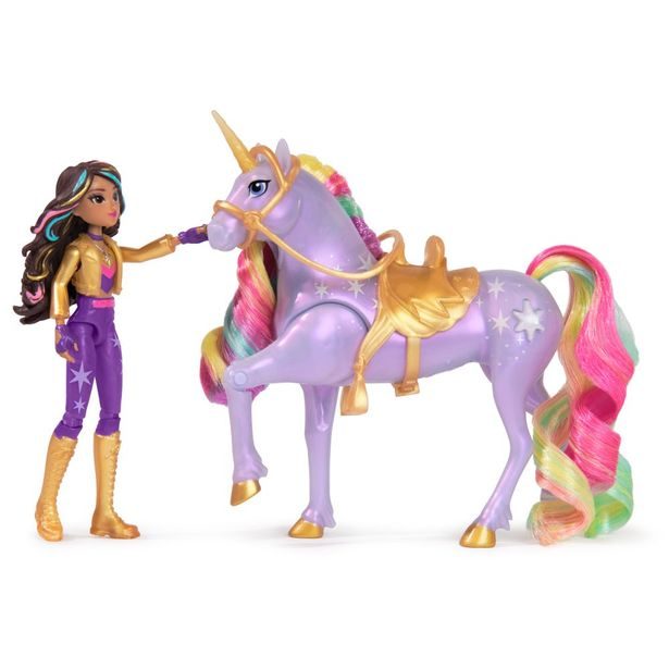 UNICORN ACADEMY SVĚTELNÝ JEDNOROŽEC A FIGURKA 11 CM SOPHIA & WILDSTAR