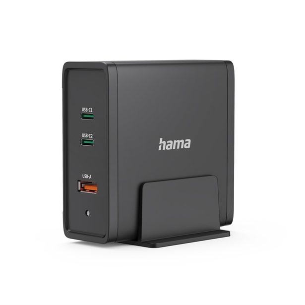 Hama USB nabíjecí stanice GaN, 2x USB-C PD, 1x USB-A (1x QC), 140 W