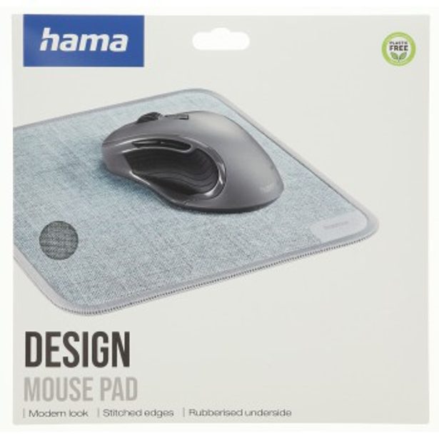 Hama Design, podložka pod myš, textilní, šedá