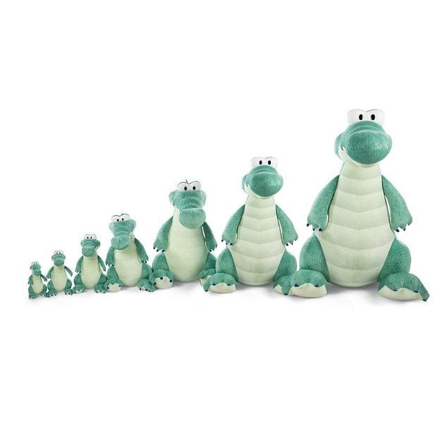 NICI NICI plyš Krokodýl McDile 21cm sedící, GREEN