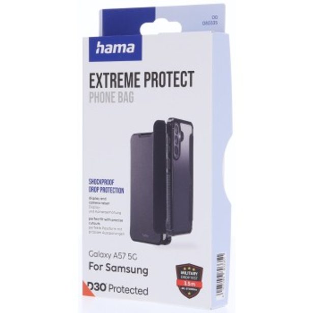 Hama Extreme Protect, pouzdro-knížka pro Samsung Galaxy A57 5G, licence D3O®, černé