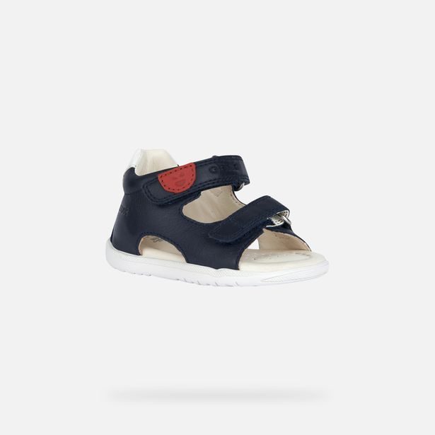 Tmavě modré chlapecké sandály pro první krůčky Geox Sandal Macchia Boy
