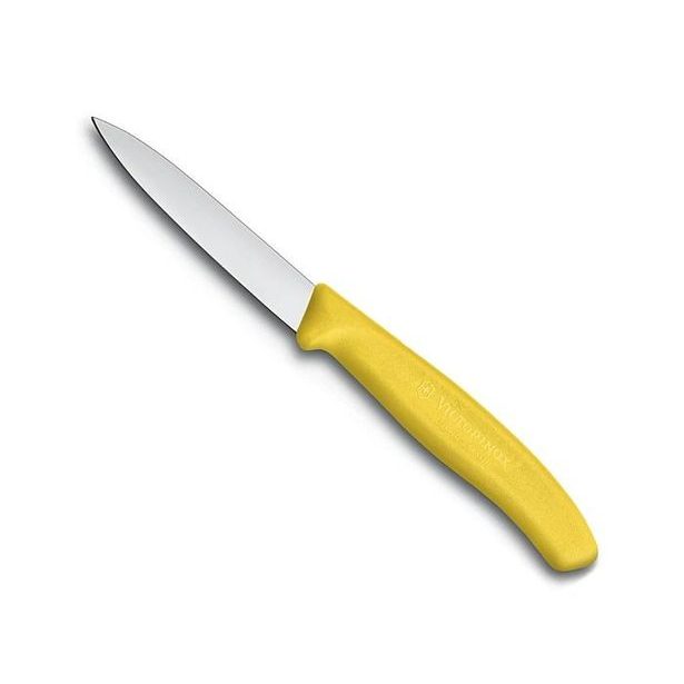 nůž 8cm kuch., HLADKÝ ŽLUTÝ, VICTORINOX