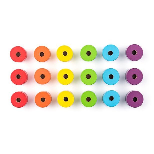 Dřevěné maxikorále, 72 dílů