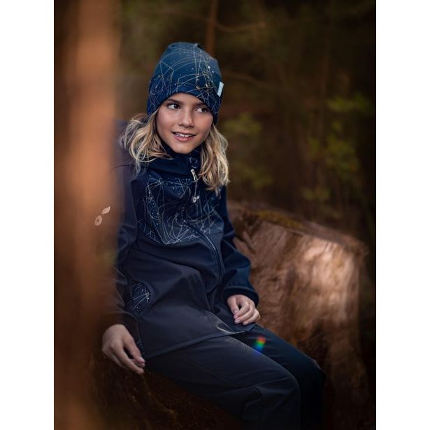 Unuo, Dětská softshellová bunda s fleecem, Černá, Šperky