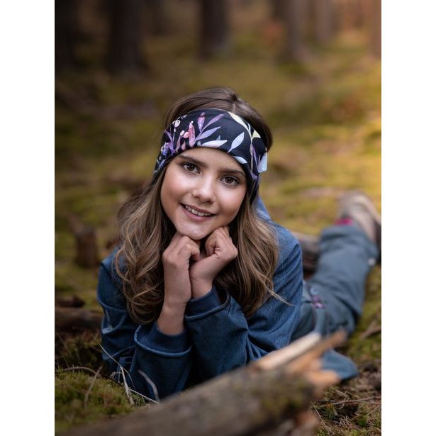 Unuo, Dětská čelenka fleecová Elise, Podzimní bobule