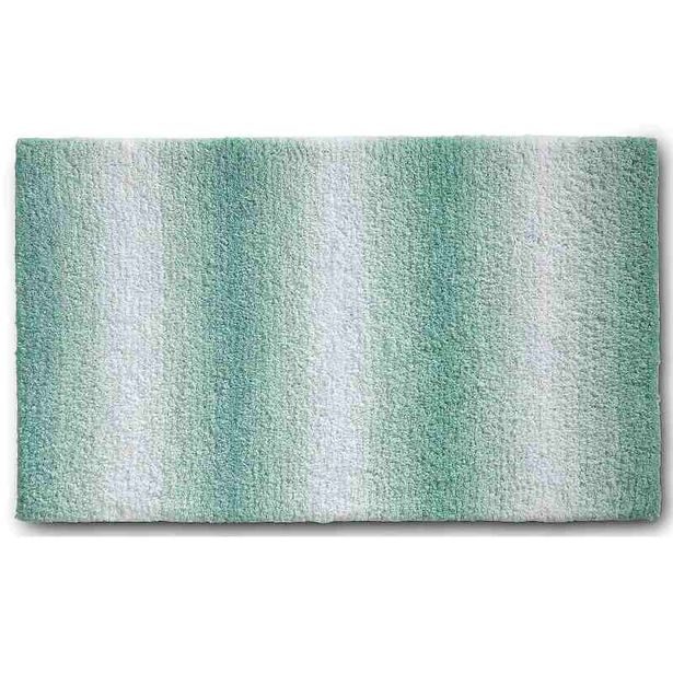 KELA Koupelnová předložka Ombre 100x60 cm polyester nefritově zelená KL-23562