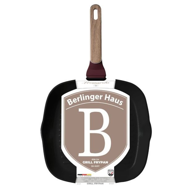 BERLINGERHAUS Grilovací pánev s titanovým povrchem 28 cm Leonardo Nordic Collection BH-8297