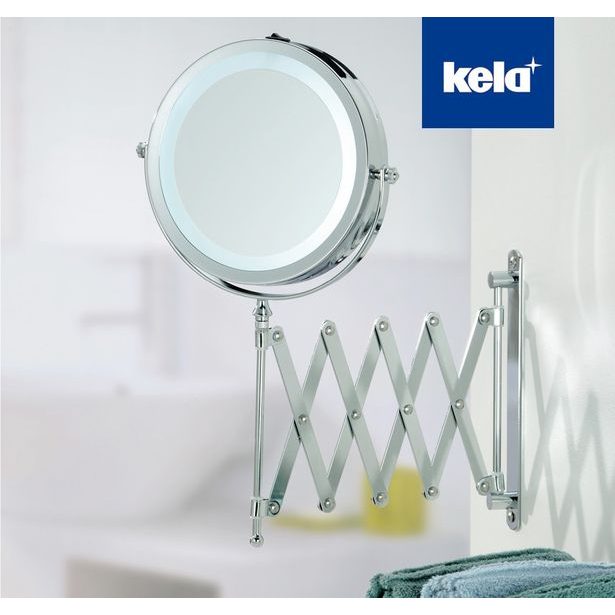 KELA Kosmetické zrcátko nástěnné s osvětlením VALERIA KL-20643