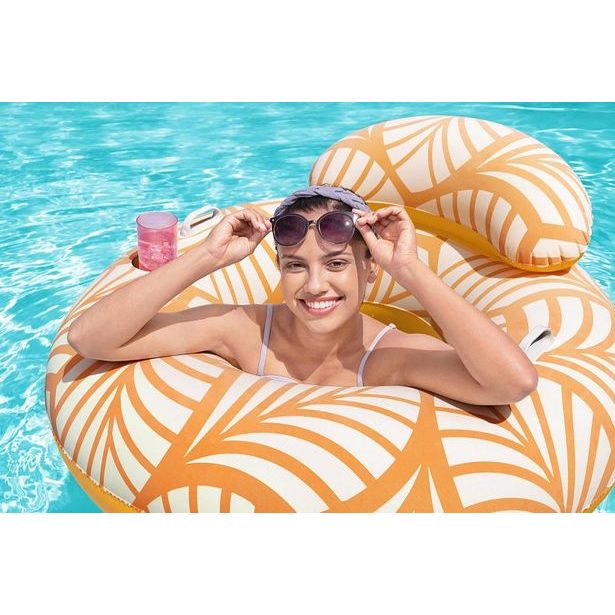 Bestway Nafukovací kruh Comfort Plush Deluxe, 118x117 cm