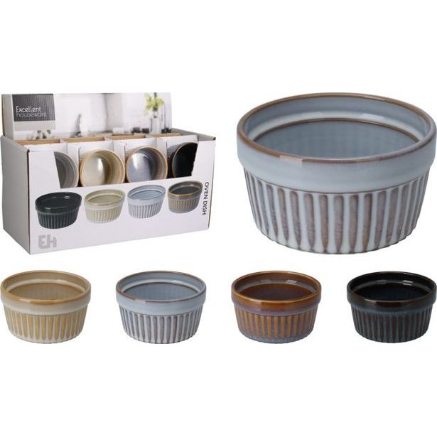miska 200ml, 1ks, 4bar.zapék. MUFFINY d9,5x5cm, keramika