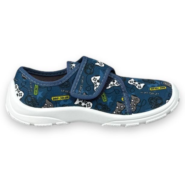 Dětská domácí obuv Befado - modré, GAME