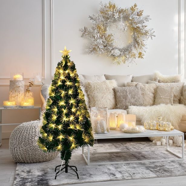 HOMESTYLING Vánoční stromeček s LED osvětlením 120 cm KO-AFB000420