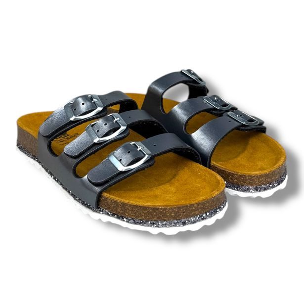 Dívčí pantofle LICO Bioline Sensation Anthrazit