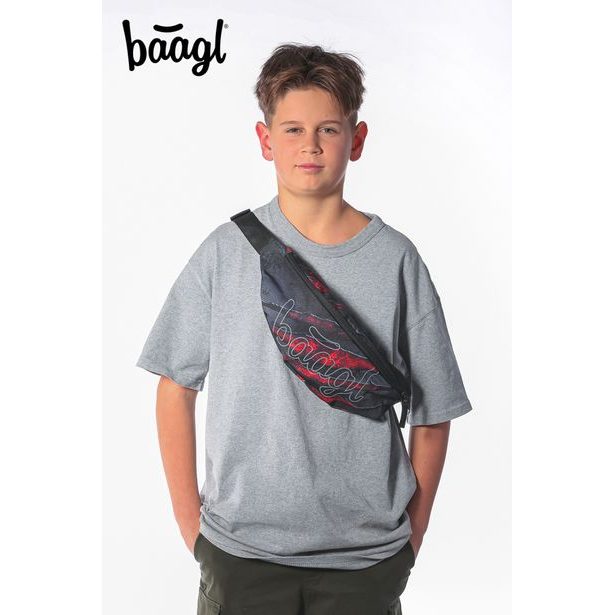 BAAGL SET 5 Core Láva: batoh, penál, sáček, ledvinka, obal na notebook