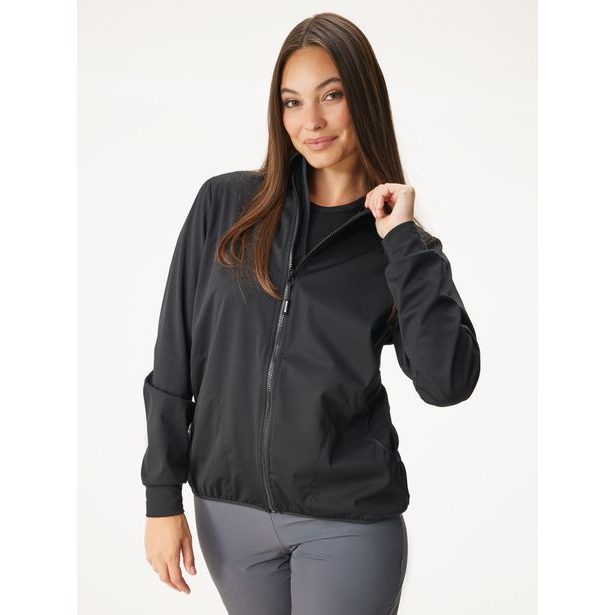 Unuo, Dámská softshellová bunda bez zateplení pružná Basic, Černá
