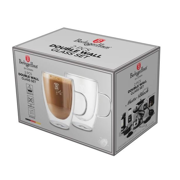 BERLINGERHAUS Hrnek na kávu skleněný 300 ml sada 2 ks BH-8768
