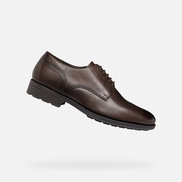 Hnědá pánská společenská obuv Geox Walk Pleasure F