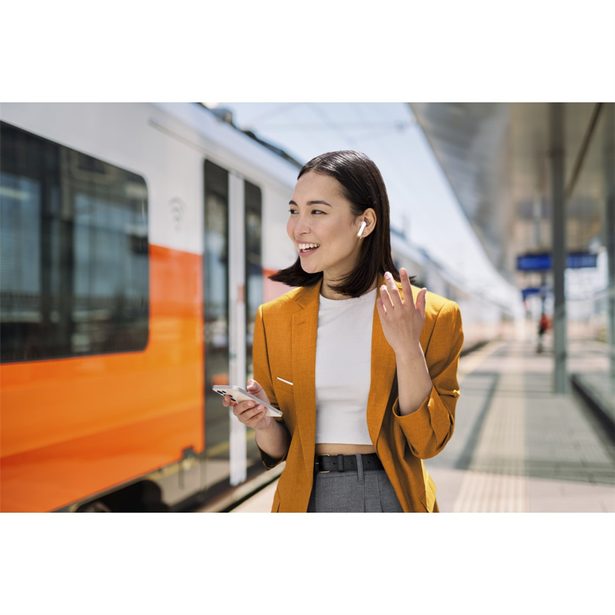 Hama Bluetooth sluchátka Passion Clear II, špunty, ANC/ENC, aplikace, bílá