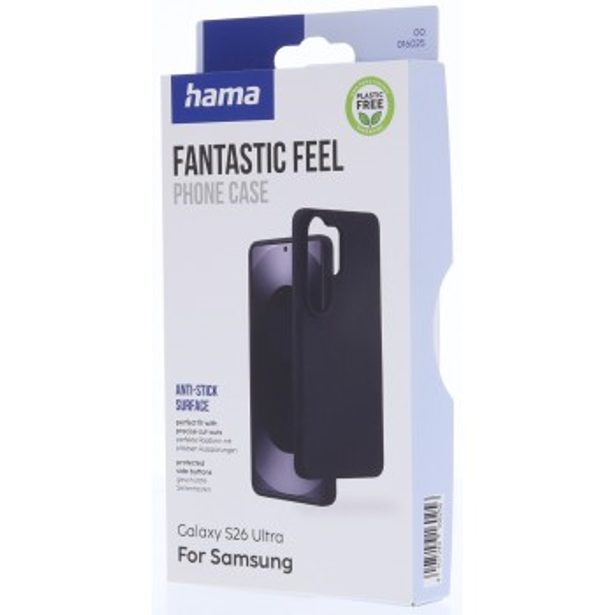 Hama Fantastic Feel, kryt pro Samsung Galaxy S26 Ultra, hebký povrch, černý