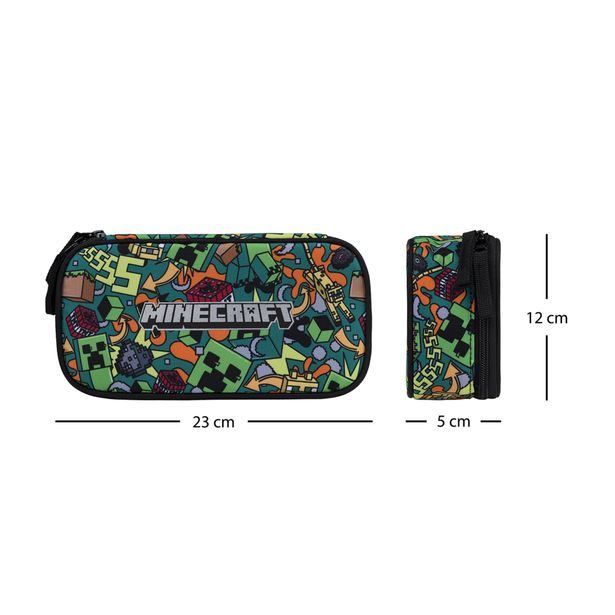 BAAGL Školní penál etue Minecraft Chaos