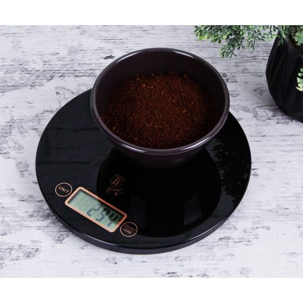 BERLINGERHAUS Váha kuchyňská digitální kulatá 5 kg Black Rose Collection BH-9431