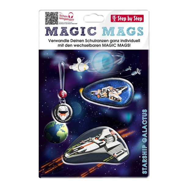 Doplňková sada obrázků MAGIC MAGS, Starship Galactus, pro aktovky a batohy Step by Step