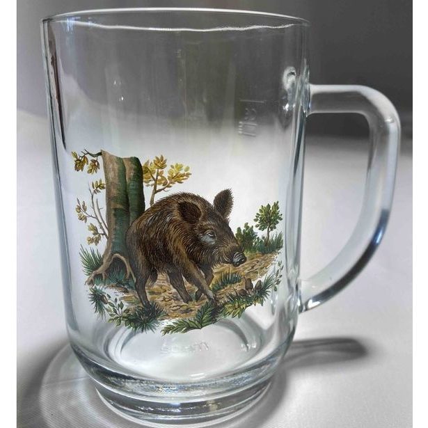 sklen. 500ml, 1ks, DIVOČÁK - BOHEMIA HLADKÝ, cejch, pivo