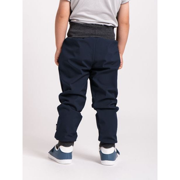 Unuo, Batolecí softshellové kalhoty s fleecem Street, Tm. Modročerná