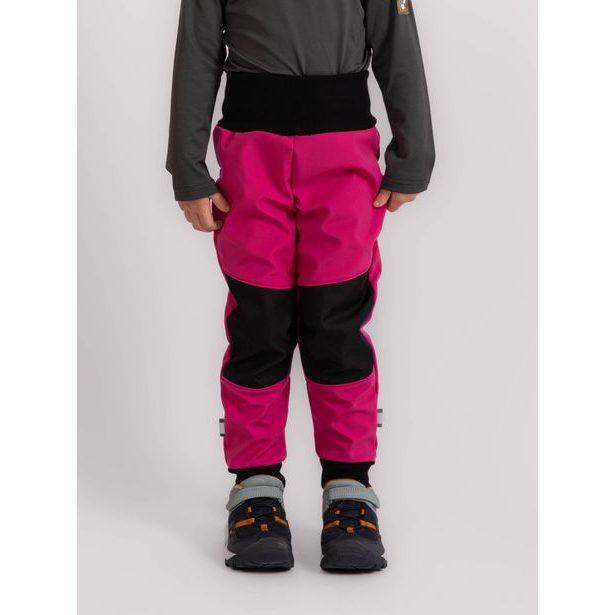 Unuo, Batolecí softshellové kalhoty s fleecem Street Strong, Fuchsiová