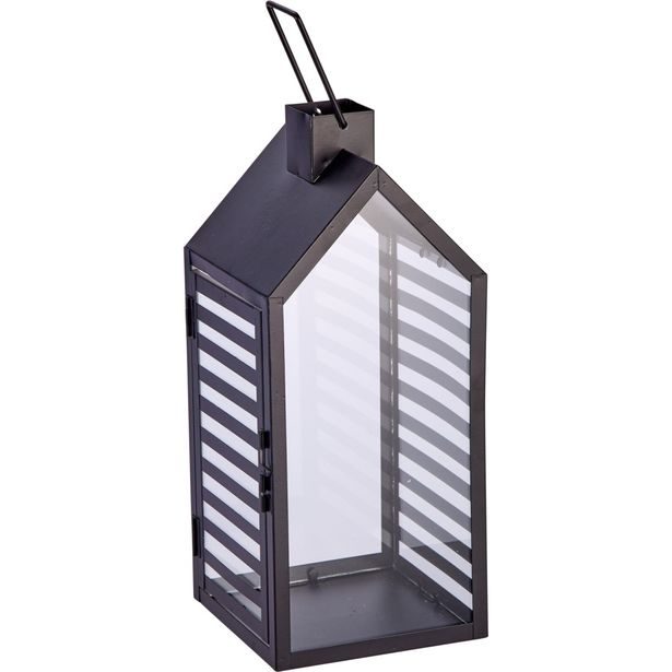 PROGARDEN Lucerna kovová sada 2 ks 18 / 14 cm šedá KO-NB1251530