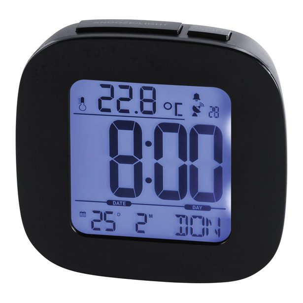 Hama RC 45 Radio Alarm Clock, black