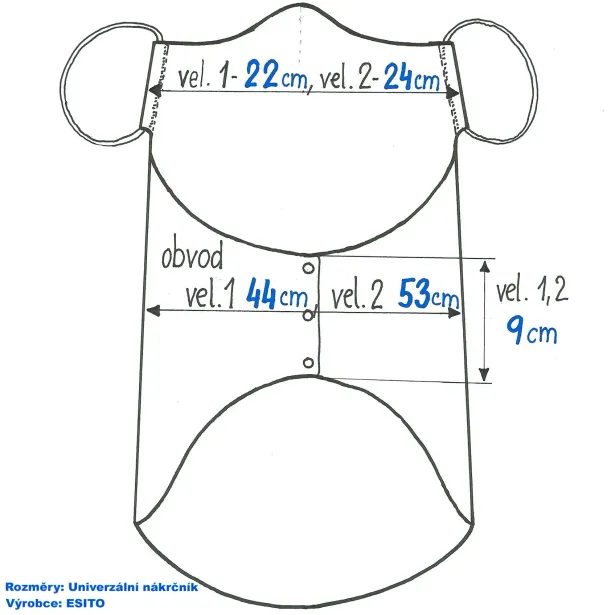 ESITO Multifunkční nákrčník Lesní zvířátka