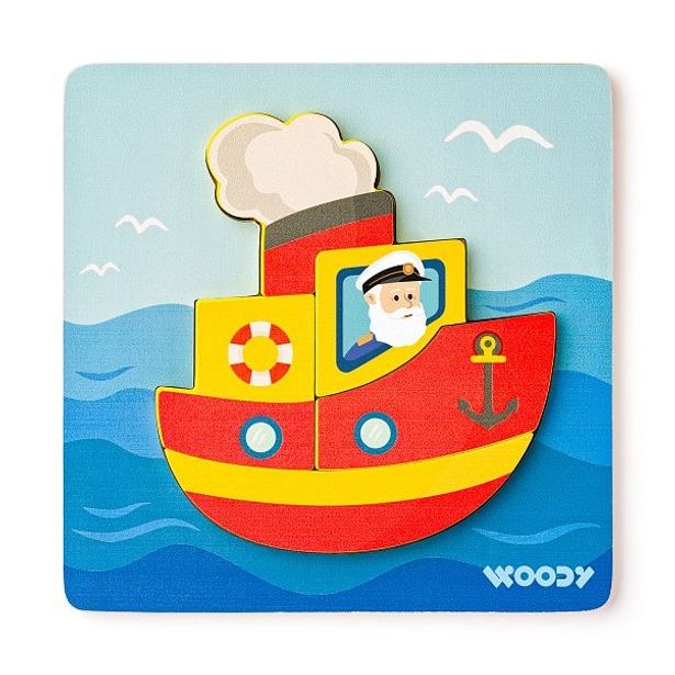 WOODY Puzzle Baby - lodička
