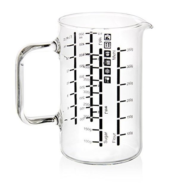 odměrka 0,5l sklo,stupnice SIMAX