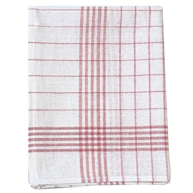 utěrka 10ks 70x50cm-KÁRO červené, AROME HOME, kuch., bavlna
