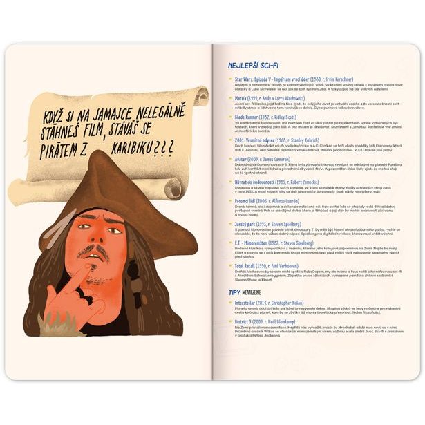 Notes Zápisník filmožrouta, 13 × 21 cm Baagl