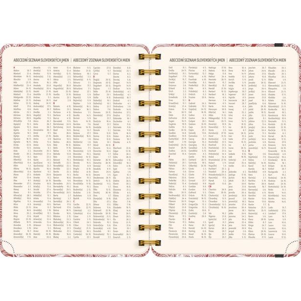 NOTIQUE Spirálový 18měsíční diář Petito – Mraky 2026/2027, 13 x 18 cm