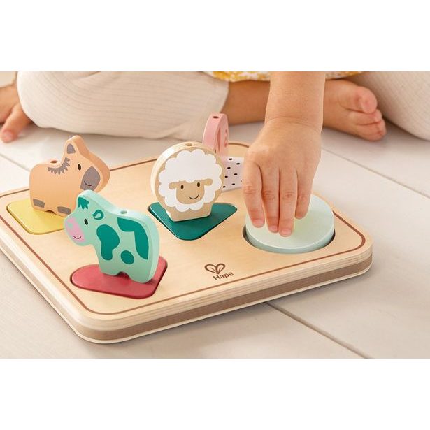 Hape Puzzle se zvuky na desce - Zvířátka
