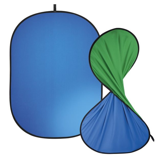 Hama skladací pozadí 2v1, zelené/modré, 150 x 200 cm