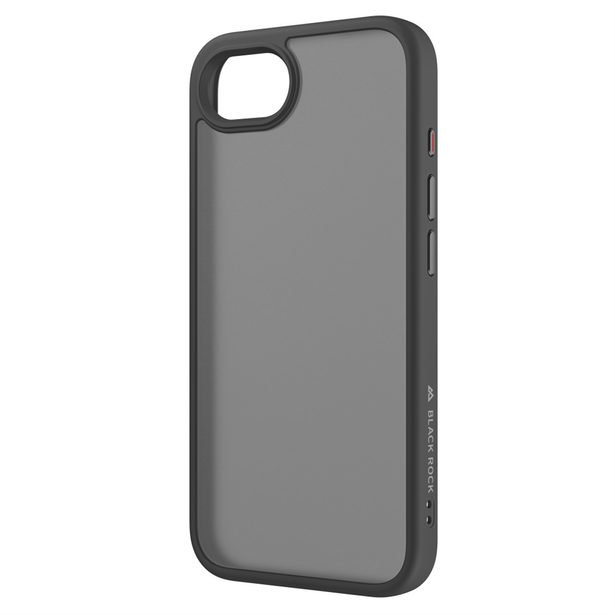 Black Rock Hybrid Case, kryt pro Apple iPhone 16e/17e, matný, poloprůhledný černý