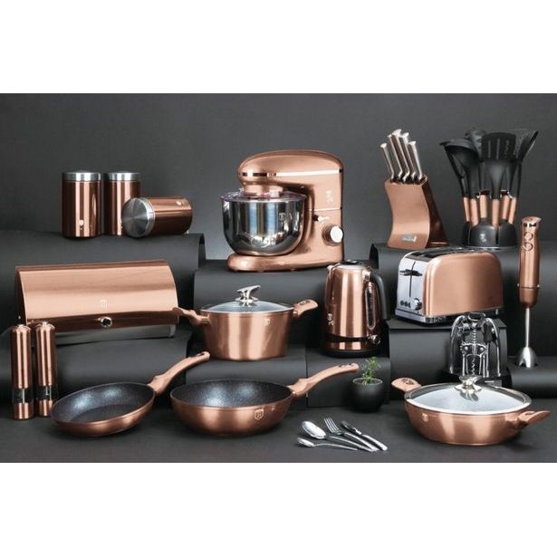 BERLINGERHAUS Kontaktní gril s nepřilnavým povrchem 2000 W Rosegold Metallic Line BH-9135