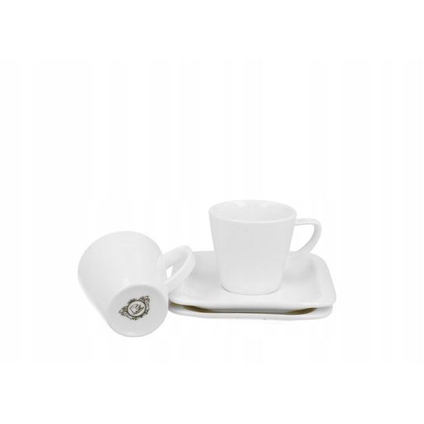 šapo 80ml, 2ks, d 6x5,5cm, INFINITY, DB, bílý porcelán