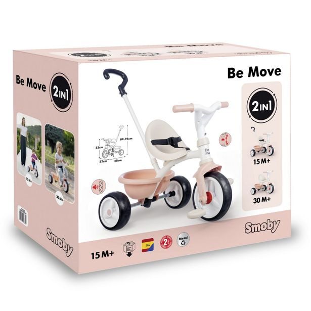 Tříkolka Be Move růžová