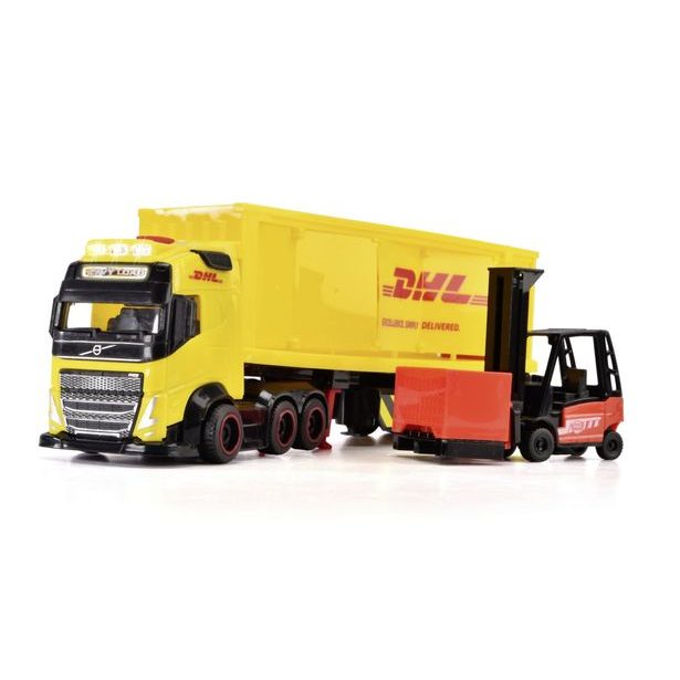DHL nákladní auto Volvo FH 16 s vysokozdvižným vozíkem 35 cm