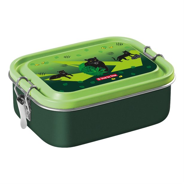 Krabička na svačinu z nerezové oceli Step by Step, Black Cat