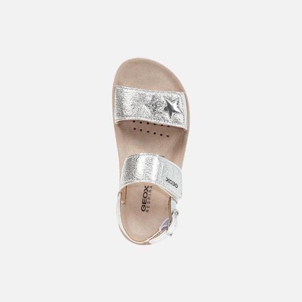 Stříbrné dívčí sandály Geox Sandal Costarei