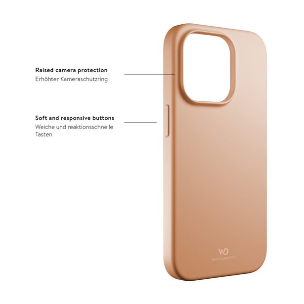 White Diamonds Urban Case, kryt pro Apple iPhone 14 Pro, meruňkový