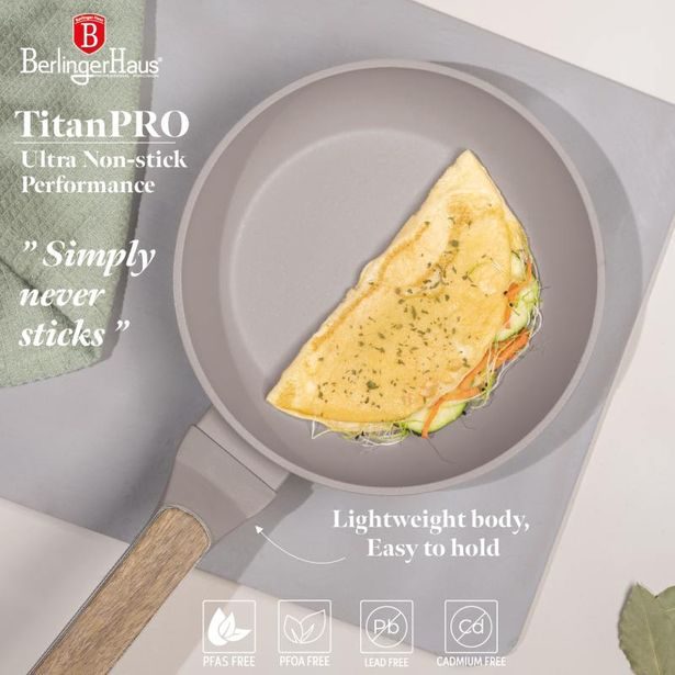 BERLINGERHAUS Sada pánví s titanovým povrchem 3 ks Taupe Nordic Collection BH-8341